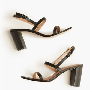 NEW IN BOX - Able brand Strappy Block heels - Black - 9.5 - genuine leather